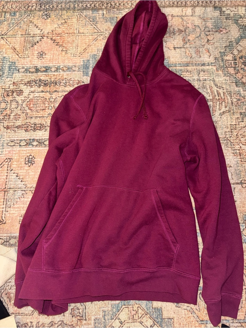 Maroon Hoodie Sweatshirt - Classic Pullover